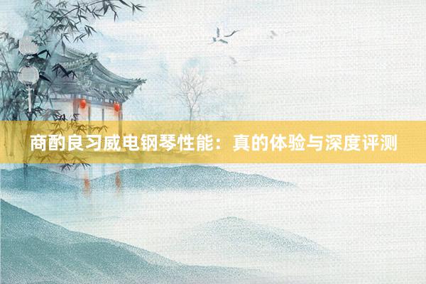 商酌良习威电钢琴性能：真的体验与深度评测